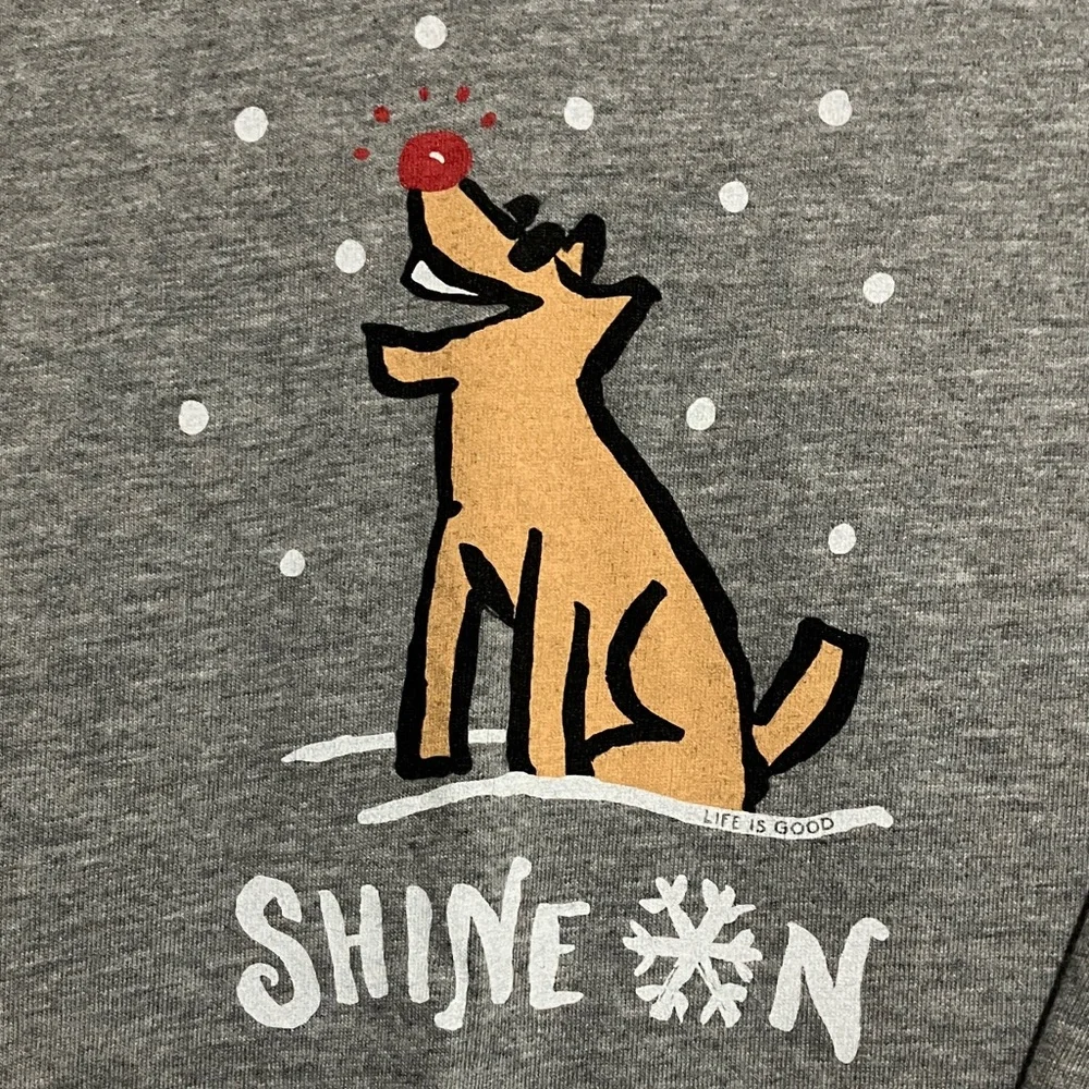 Life Is Good Women’s Gray 'Shine On' Long Sleeve Tee - Picture 3 of 4